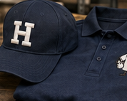 Navy cap and polo set